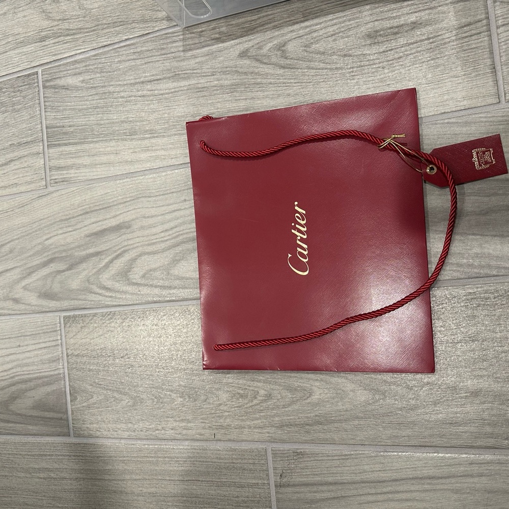 Cartier Red Medium Shopping Bag